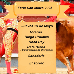 Entradas feria San Isidro 29 de mayo