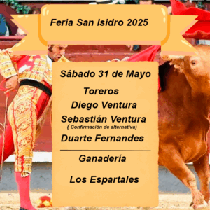Entradas feria San Isidro 31 de mayo