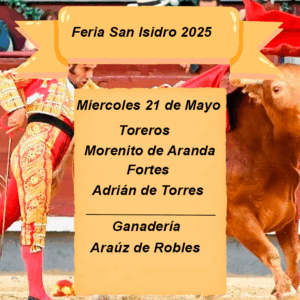 Entradas feria San Isidro 21 de mayo