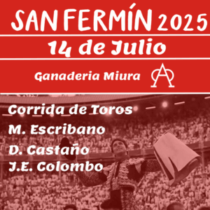 Entradas San fermin 14 de julio