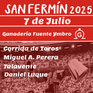 Entradas San fermin 7 de julio