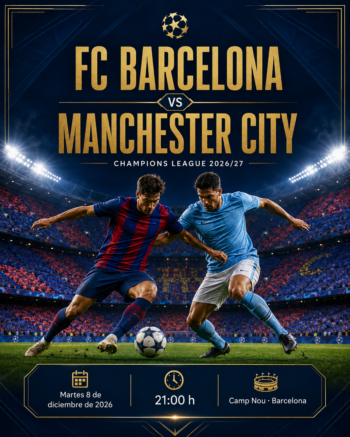 comprar entradas Barcelona Manchester City