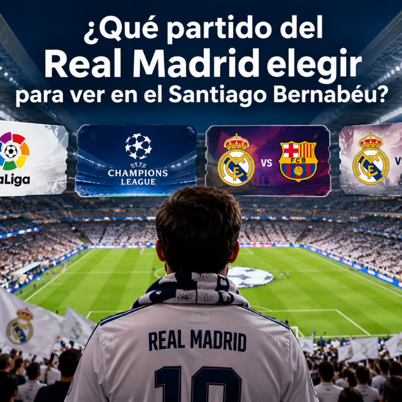 Guía de partidos en el Bernabéu